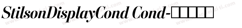 StilsonDisplayCond Cond字体转换